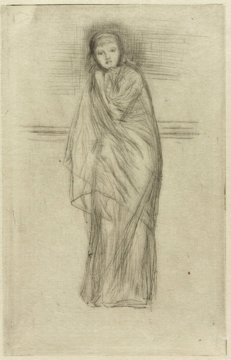 Drapeli Model, 1870. by James Abbott McNeill Whistler
