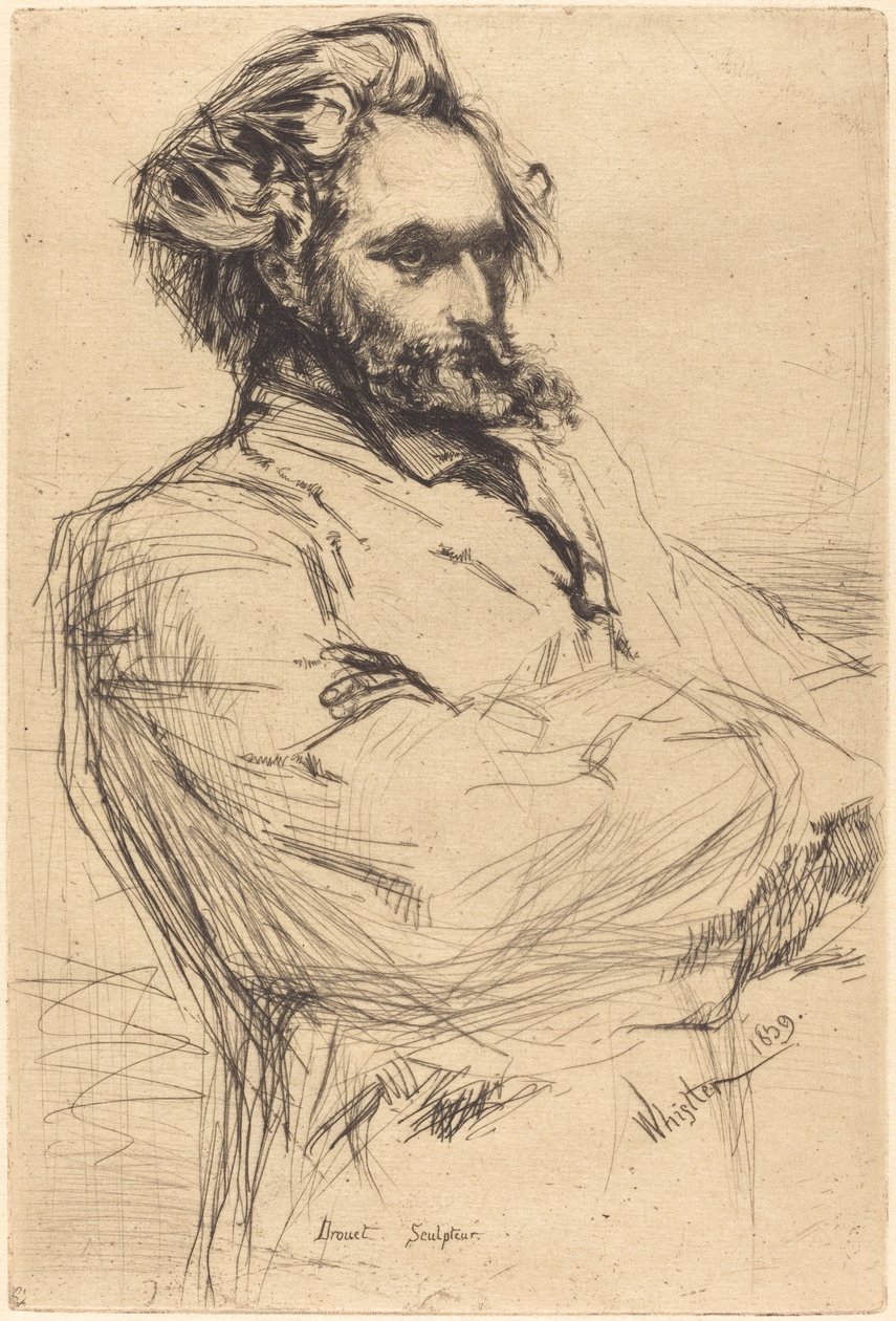 Drouet, 1859. by James Abbott McNeill Whistler