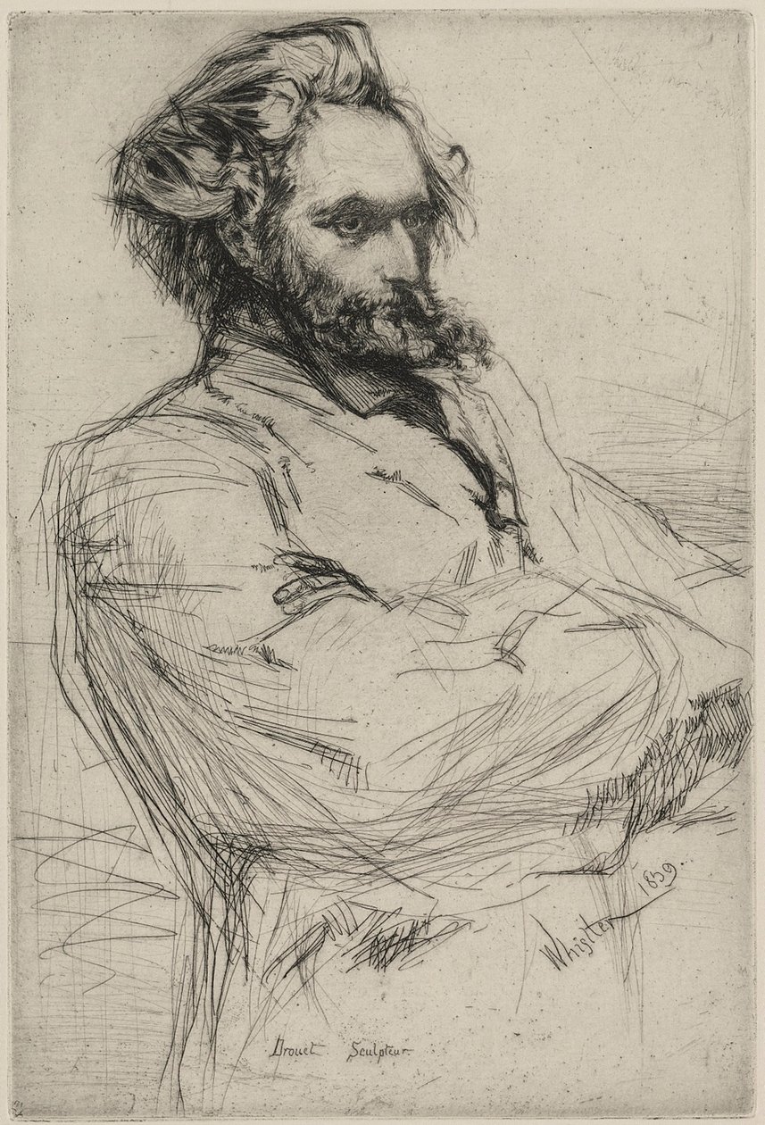 Drouet, 1859. by James Abbott McNeill Whistler