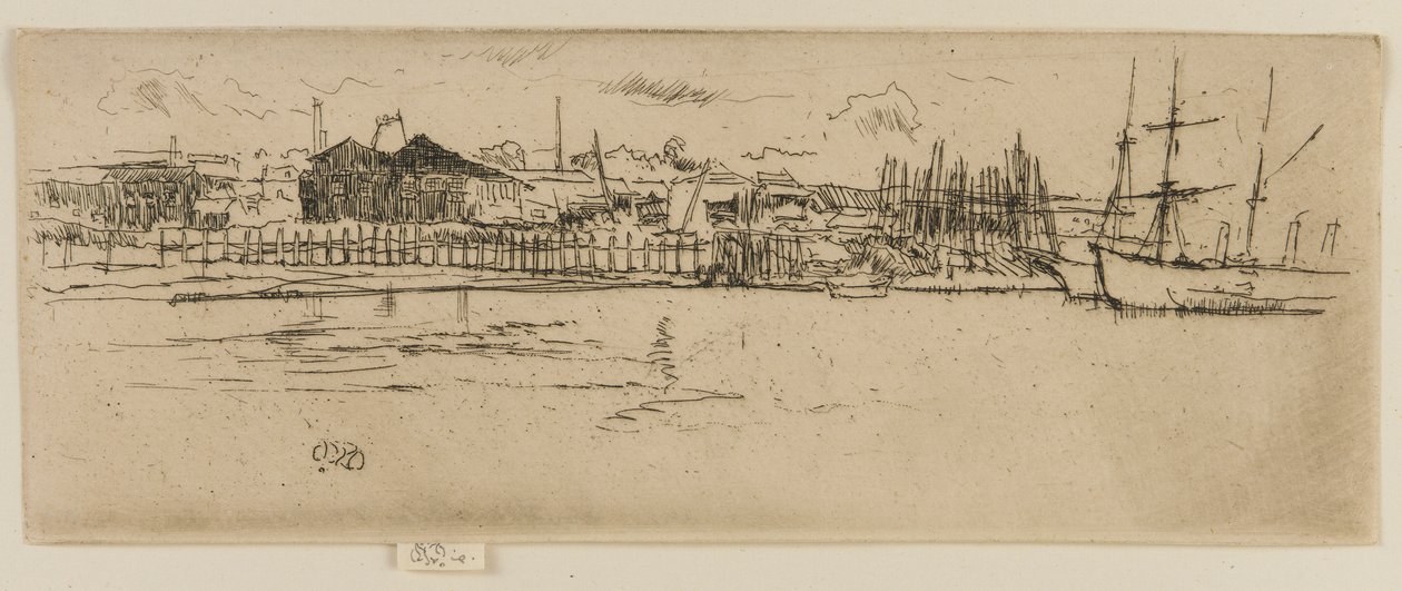 Kuru Rıhtım, Southampton, 1887. by James Abbott McNeill Whistler