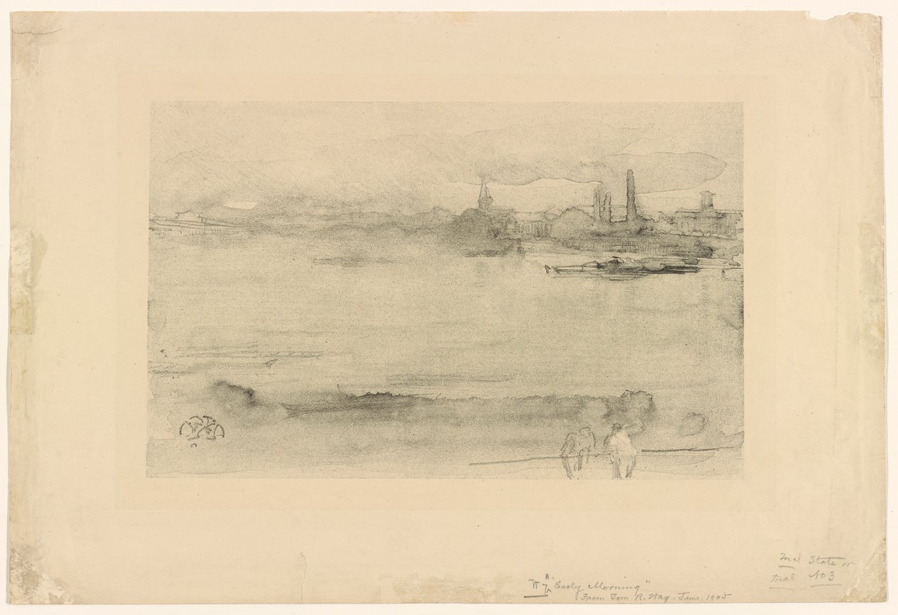 Sabah erken, 1878. by James Abbott McNeill Whistler