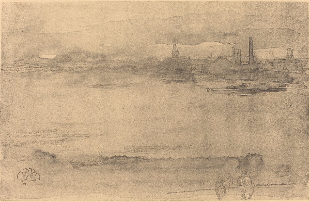 Sabah erken, 1878. by James Abbott McNeill Whistler