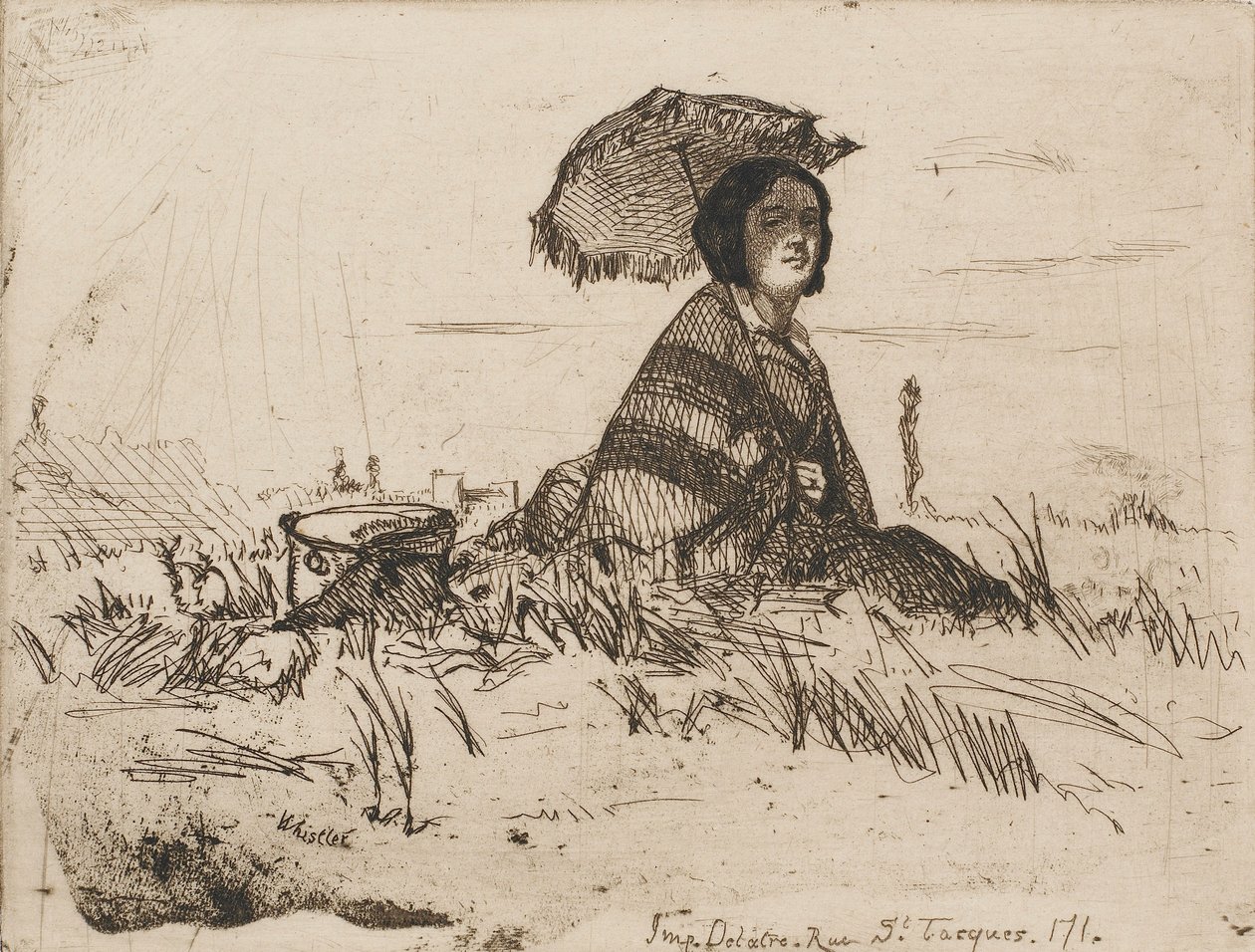Tam Güneşte, 1858. by James Abbott McNeill Whistler