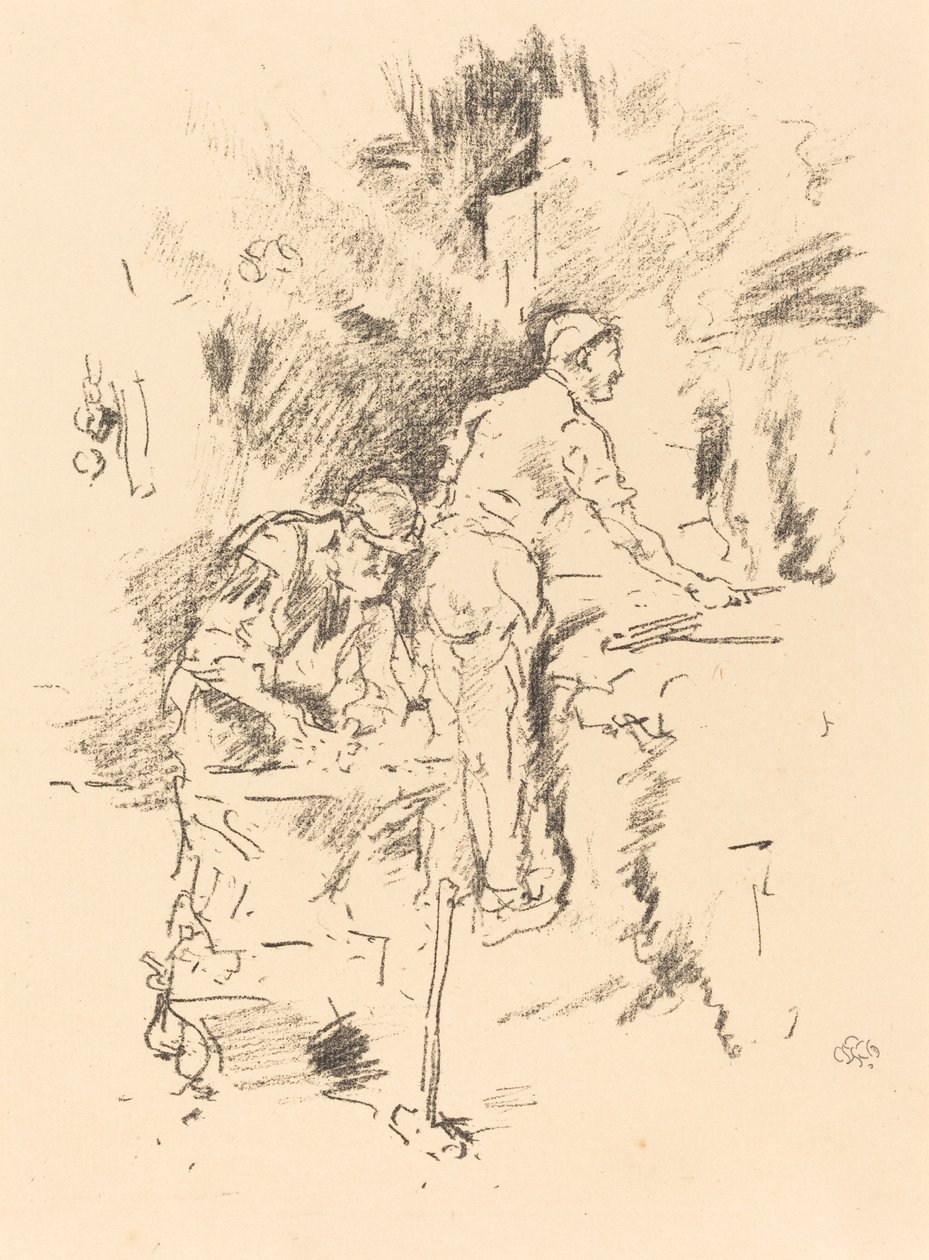 Baba ve Oğul, 1895. by James Abbott McNeill Whistler