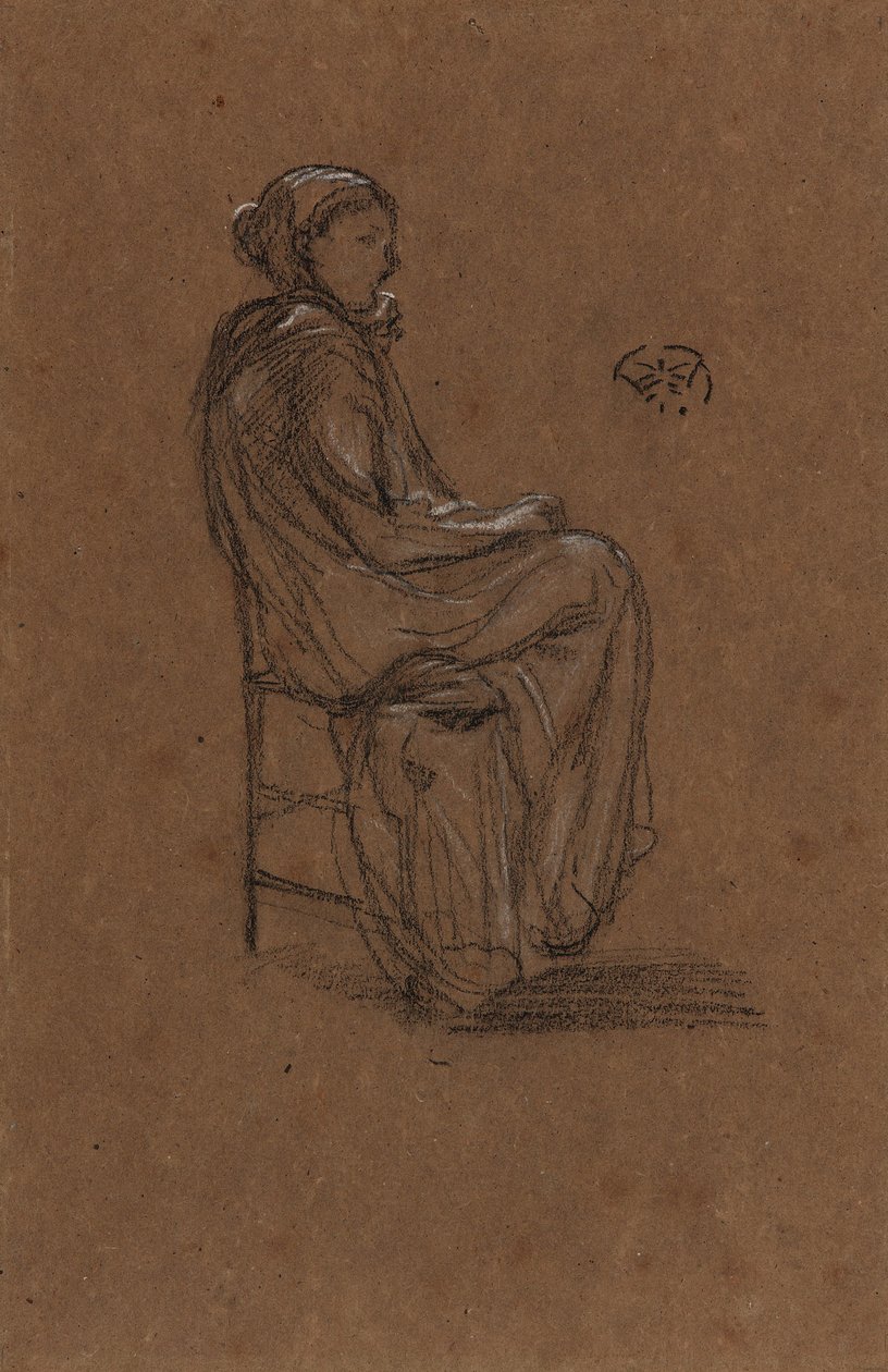 Kadın Figürü, Oturan, 1870-1873. by James Abbott McNeill Whistler