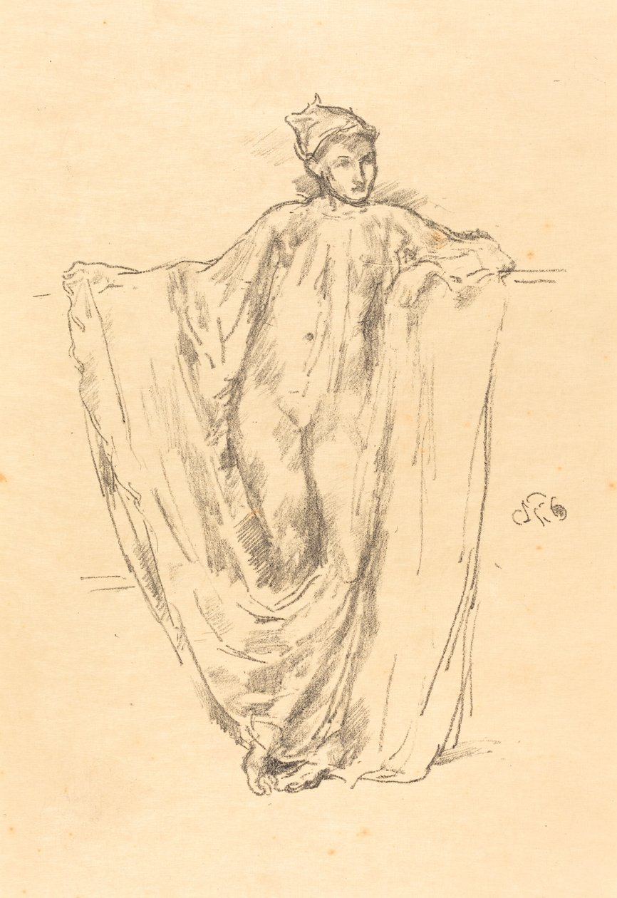 Figür Çalışması, 1894. by James Abbott McNeill Whistler