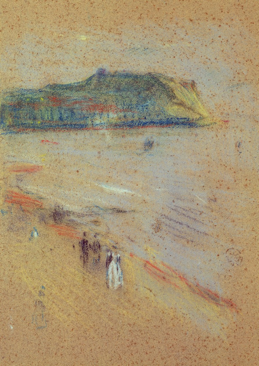 Kayalıklara Yakın Bir Sahilde Figürler by James Abbott McNeill Whistler