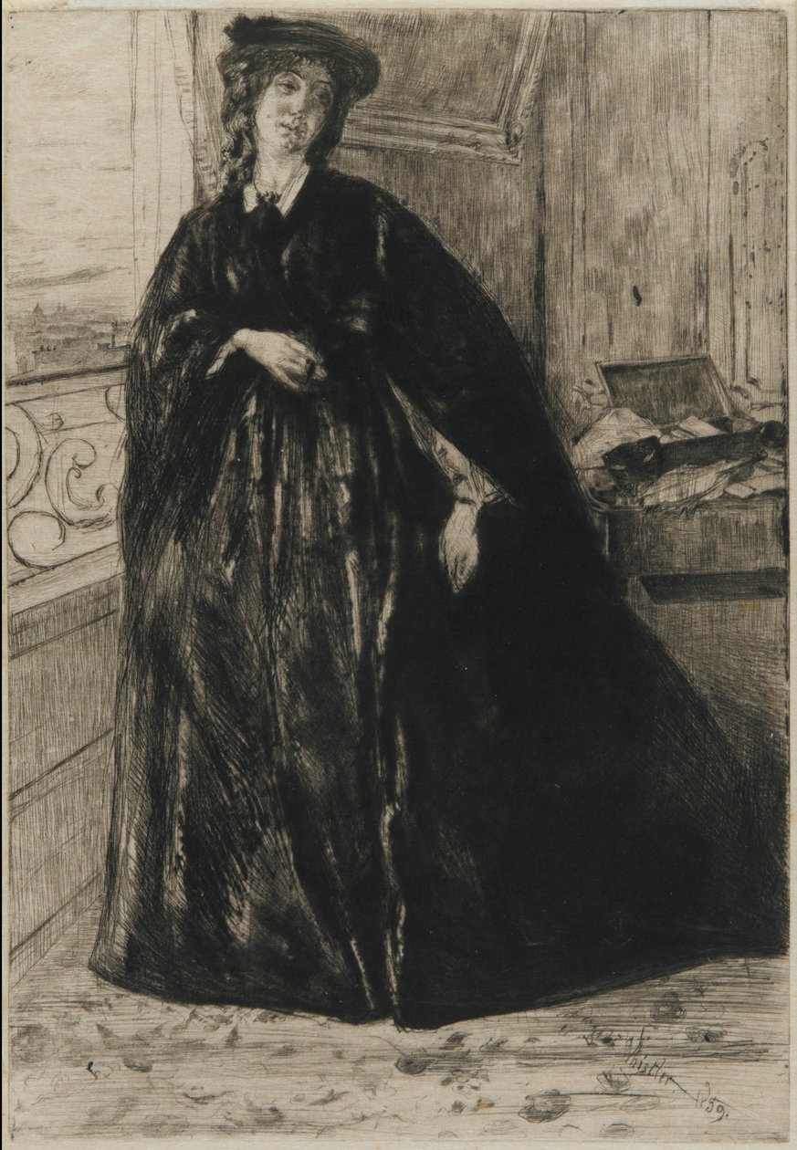 Finette, 1859. by James Abbott McNeill Whistler