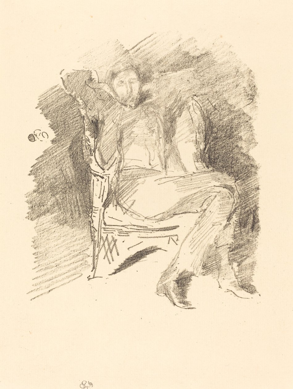Ateş Işığı: Joseph Pennell, No. 1, 1896. by James Abbott McNeill Whistler