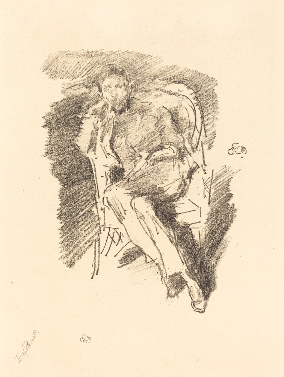 Ateş Işığı: Joseph Pennell, No. 2, 1896. by James Abbott McNeill Whistler
