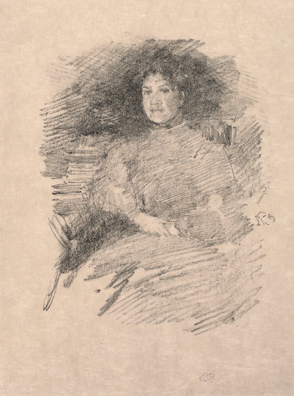 Ateş Işığı Bayan Pennell, 1896. by James Abbott McNeill Whistler