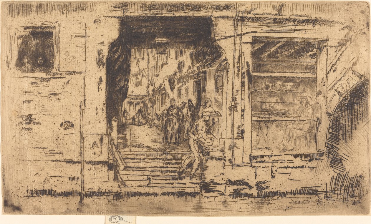 Balıkçı, Venedik, 1880. by James Abbott McNeill Whistler