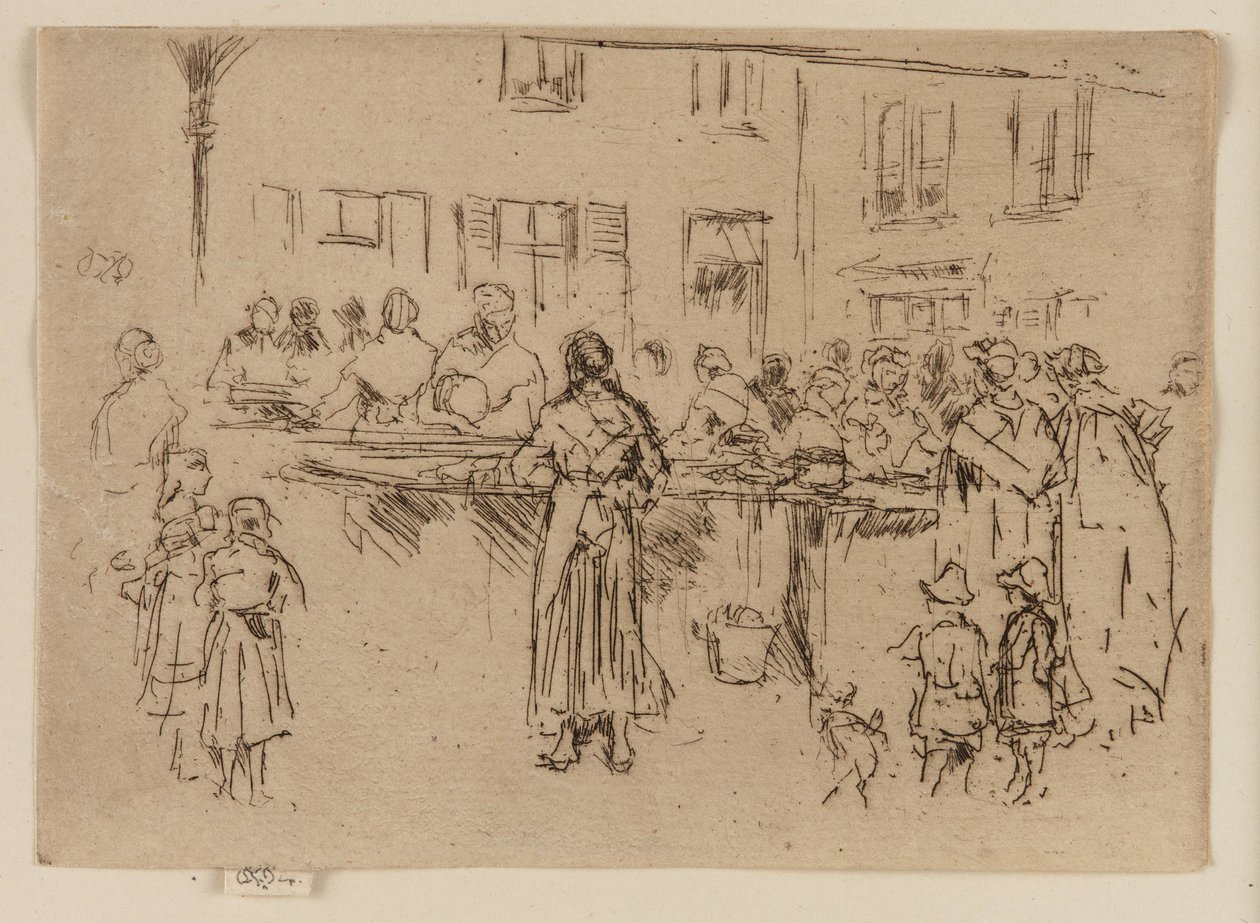 Balık Kadınlar, Oostende, 1887. by James Abbott McNeill Whistler