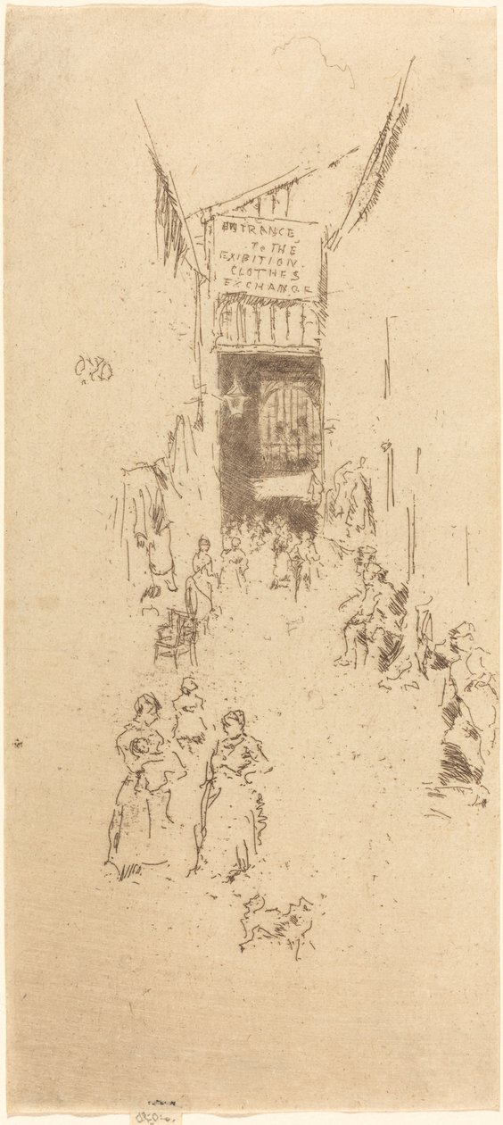 Fleur de Lys Geçidi, c. 18861888. by James Abbott McNeill Whistler