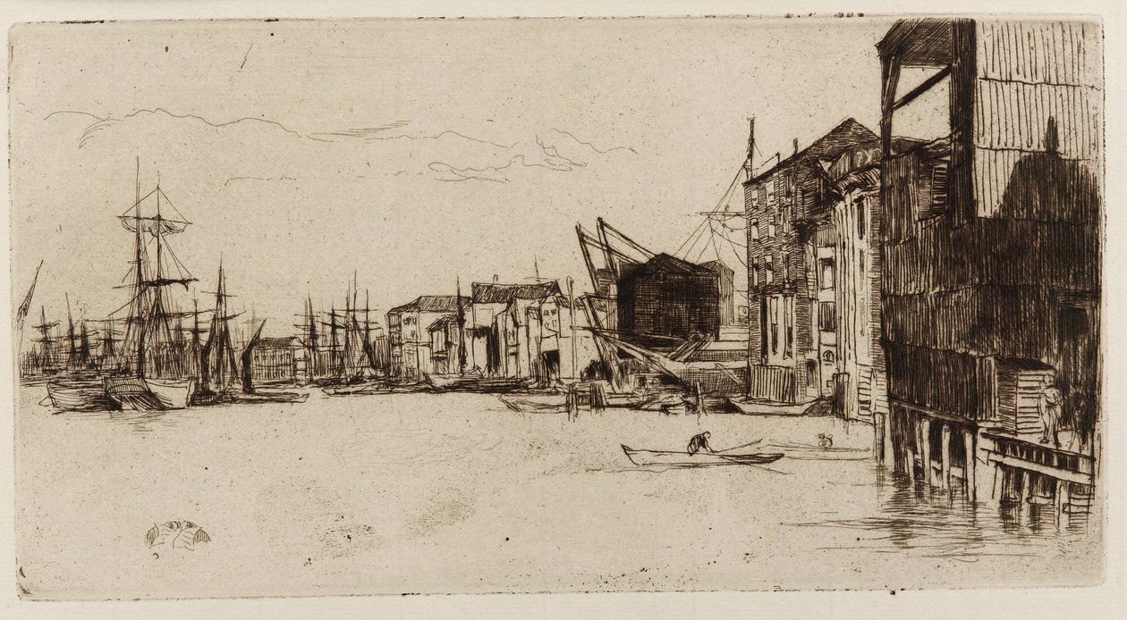 Serbest Ticaret İskelesi, 1877. by James Abbott McNeill Whistler