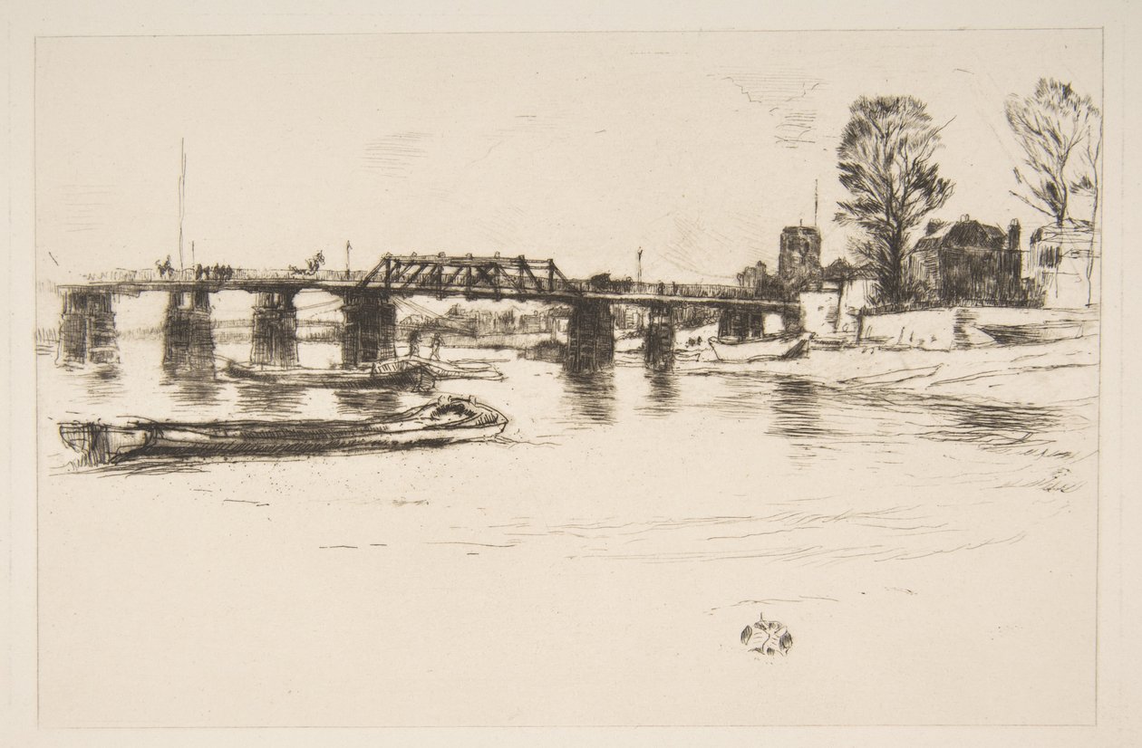 Fulham Chelsea, 20. yüzyıl. by James Abbott McNeill Whistler