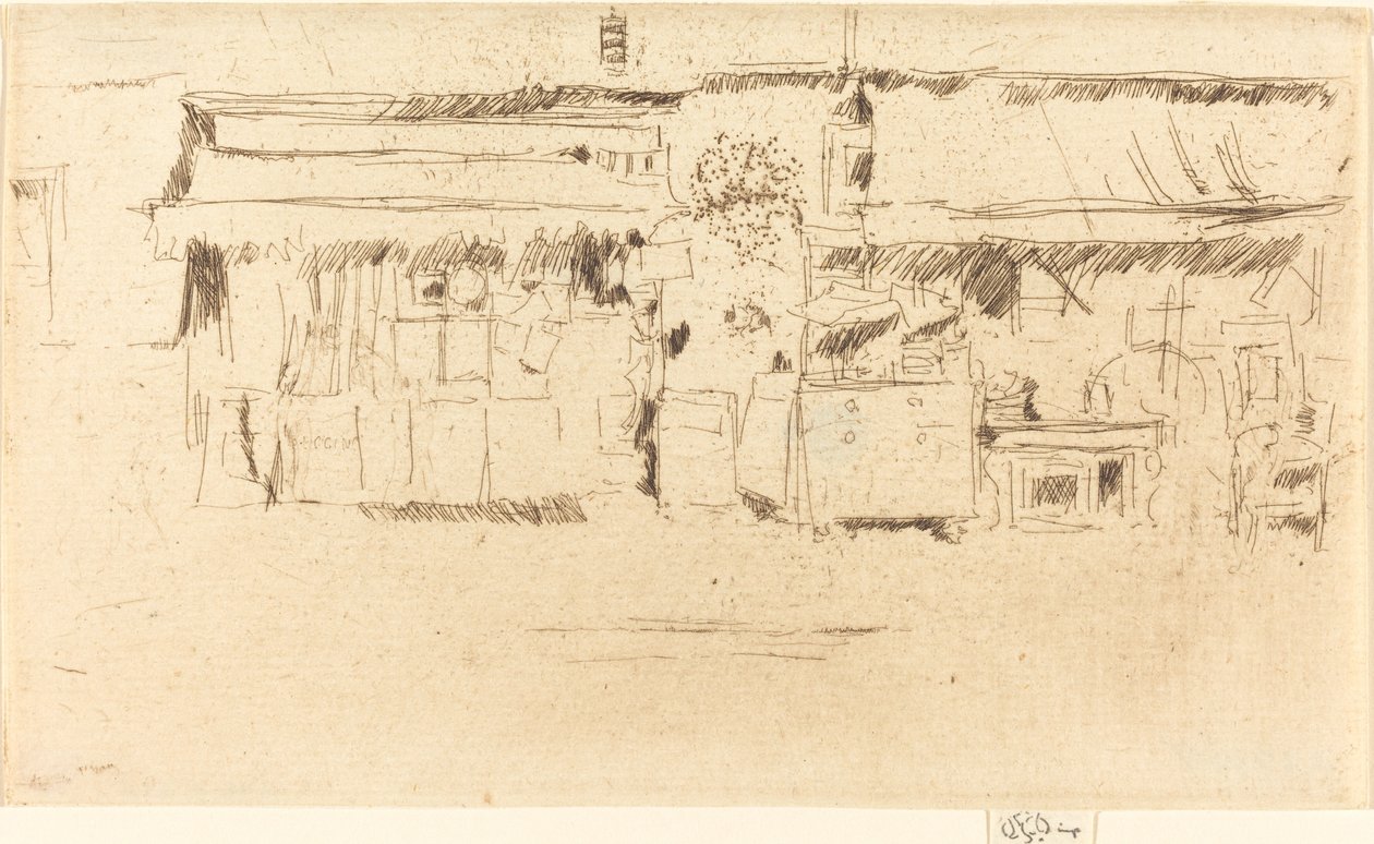 Mobilya-Dükkan, c. 1887. by James Abbott McNeill Whistler