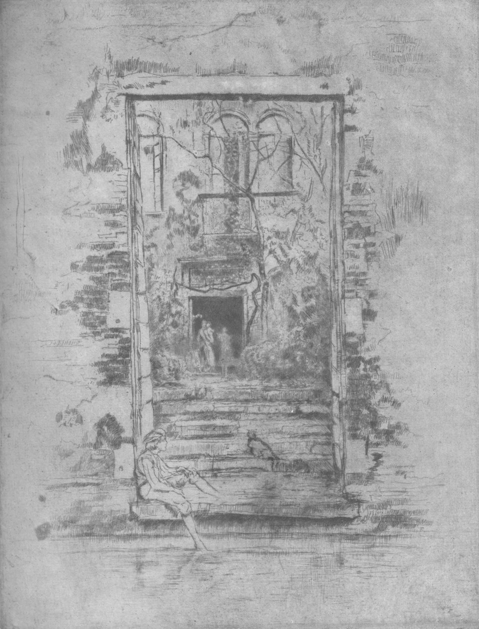 Bahçe, 1880, 1904 by James Abbott McNeill Whistler