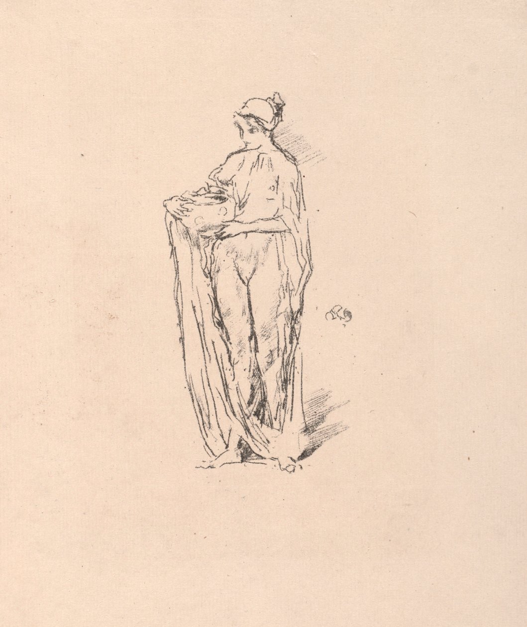 Kaseli Kız, 1895. by James Abbott McNeill Whistler