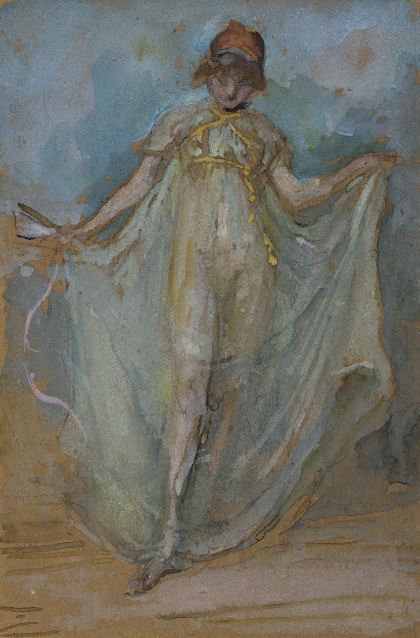 Yeşil ve Altın, Dansçı, by James Abbott McNeill Whistler