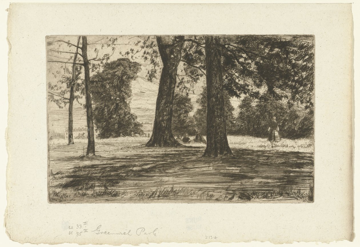Greenwich Parkı by James Abbott McNeill Whistler