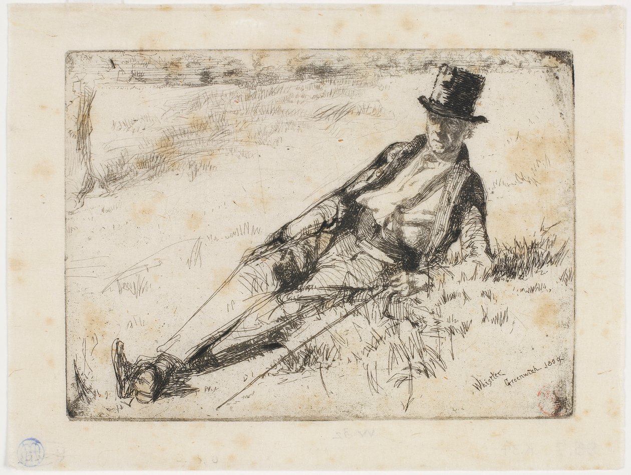 Greenwich Emeklisi, 1859. by James Abbott McNeill Whistler