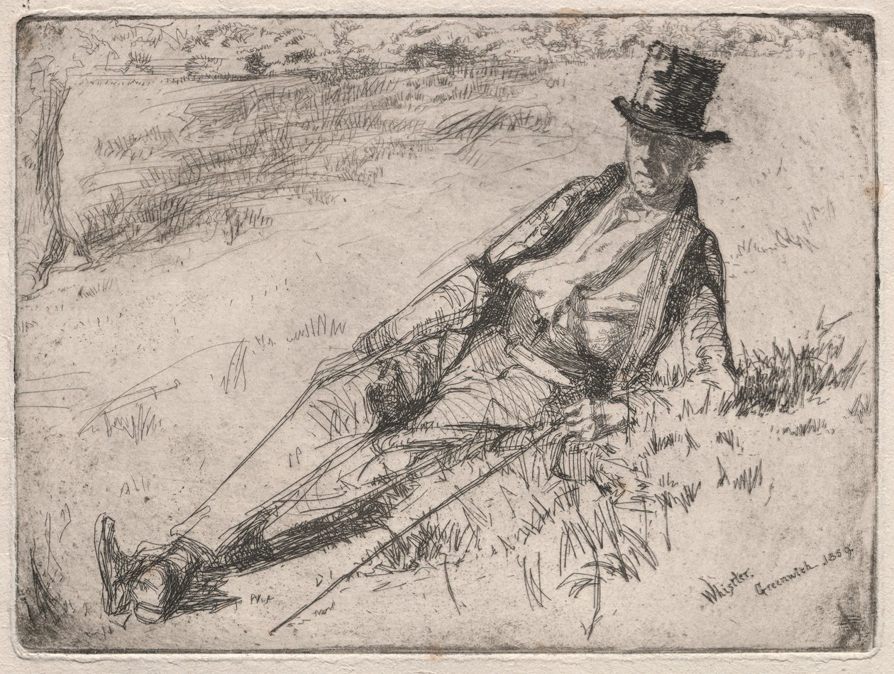 Greenwich Emeklisi, 1859. by James Abbott McNeill Whistler