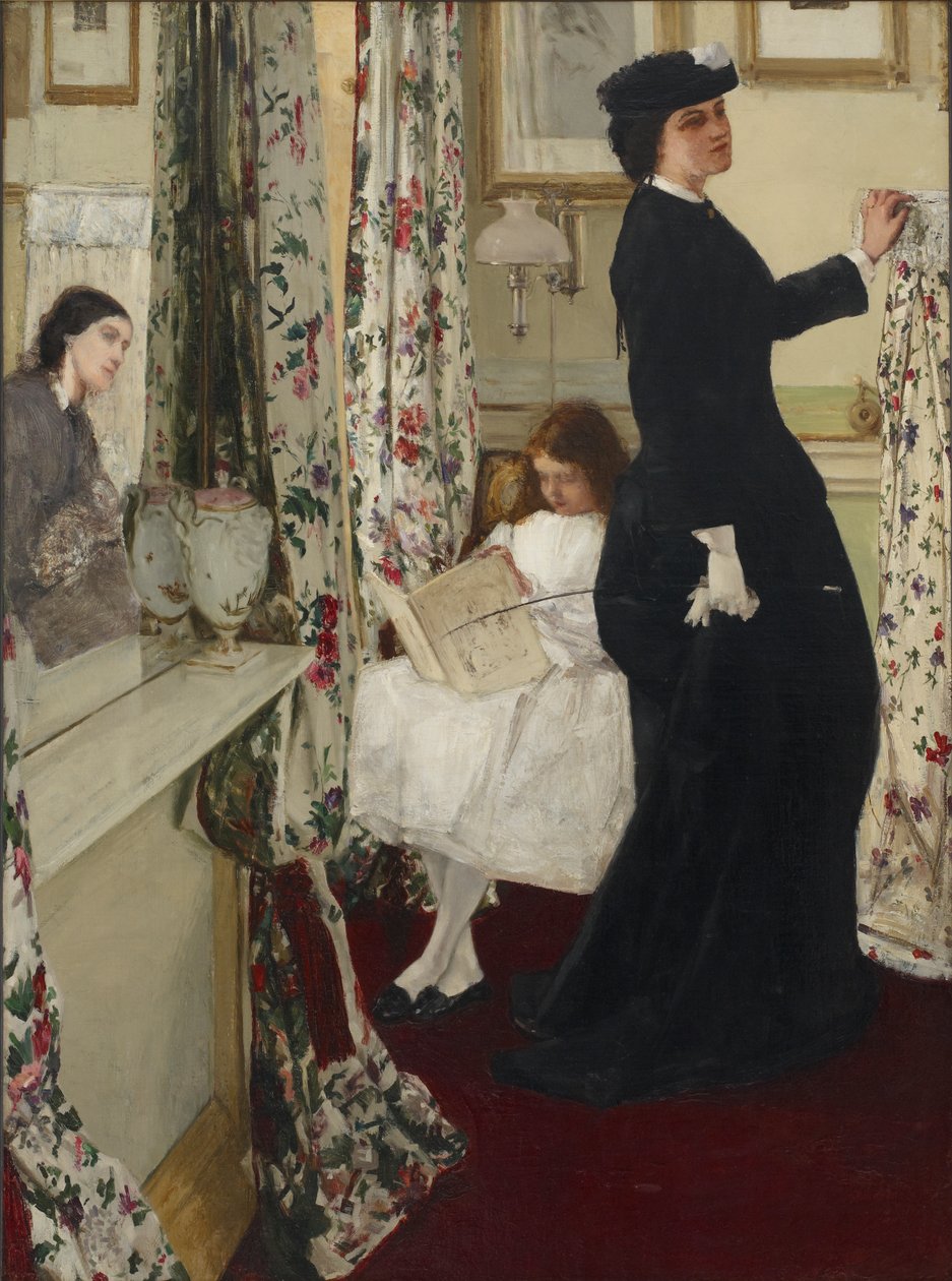 Yeşil ve Gülün Uyum: Müzik Odası by James Abbott McNeill Whistler