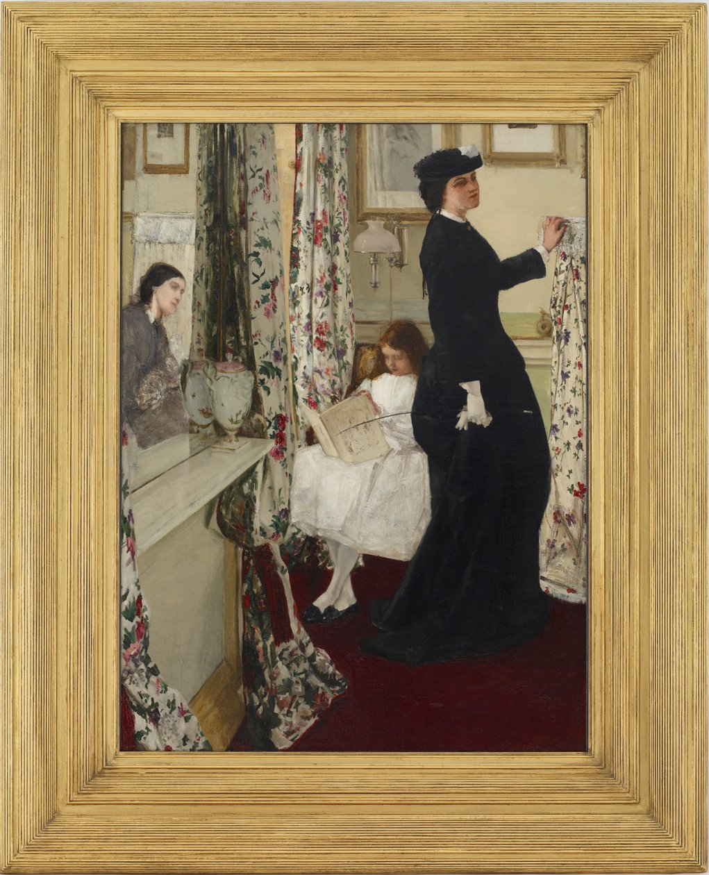 Yeşil ve Güldeki Uyum: Müzik Odası, 1860-1861. by James Abbott McNeill Whistler