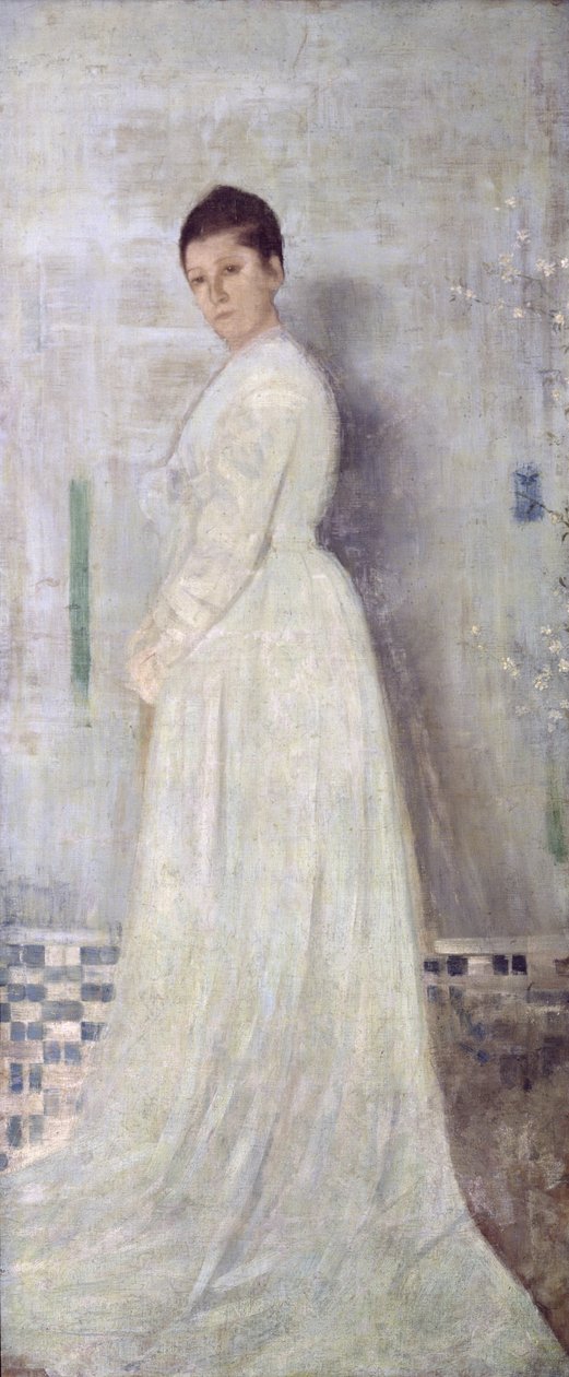 Beyaz ve Mavideki Uyum, 1860 dolayları (tuval üzerine yağlı boya) by James Abbott McNeill Whistler