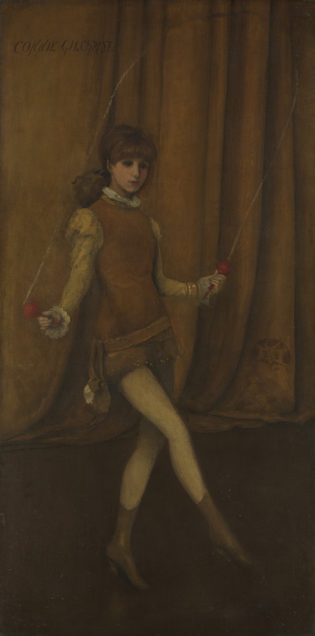 Sarı ve Altındaki Uyum: Altın KızConnie Gilchrist, yaklaşık. 1876-77. by James Abbott McNeill Whistler