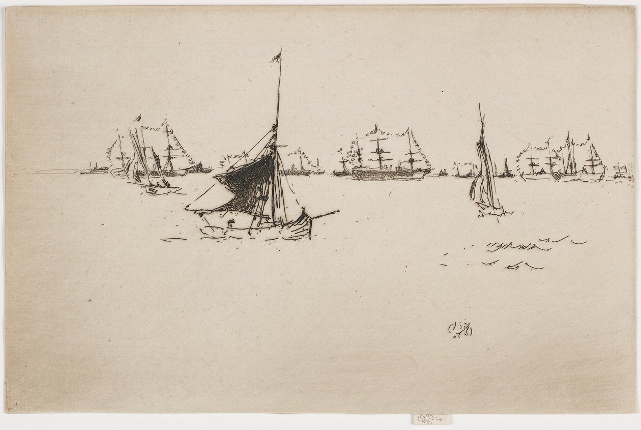 Majestelerinin Filosu: Akşam, 1887. by James Abbott McNeill Whistler
