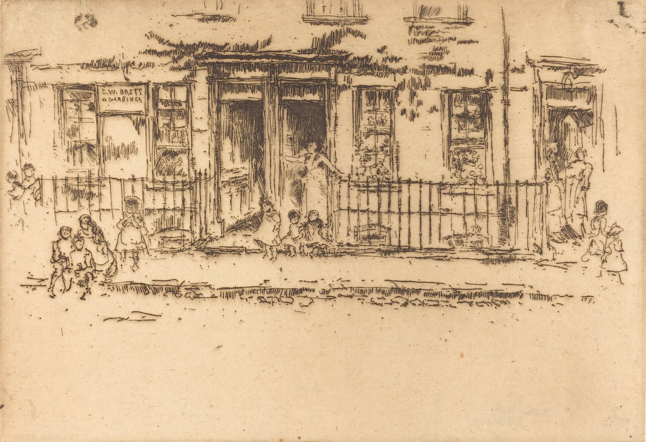 Adalet Yürüyüşü - Chelsea, c. 18861888. by James Abbott McNeill Whistler