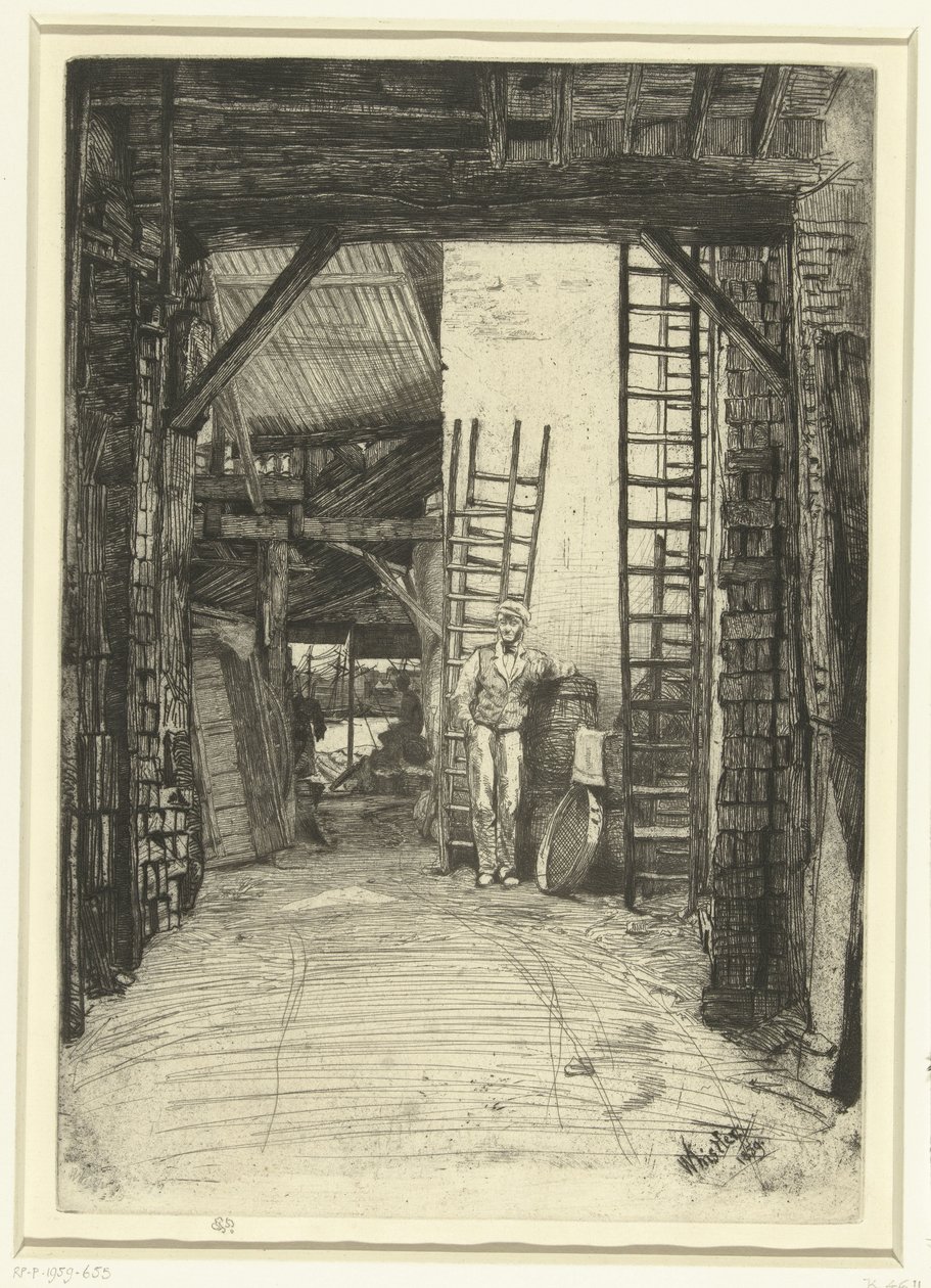 Kalkbrander Kireç brülörü Thames ve diğer konulardaki sahnelerin on altı gravürü (seri başlığı) by James Abbott McNeill Whistler