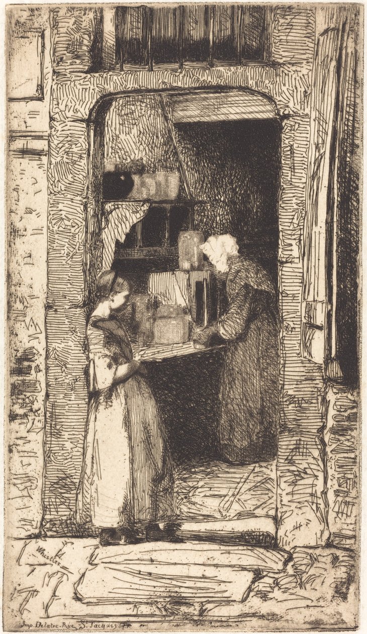 Hardal Satıcısı, 1858. by James Abbott McNeill Whistler
