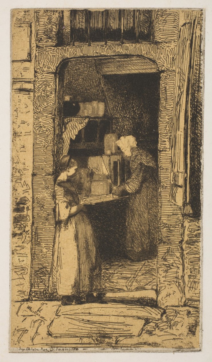 Hardal Satıcısı, 1858. by James Abbott McNeill Whistler