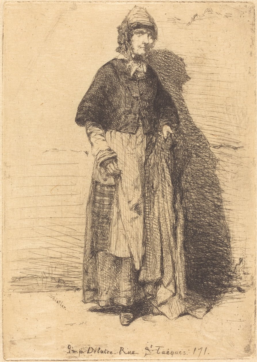 Anne Gerard, 1858. by James Abbott McNeill Whistler