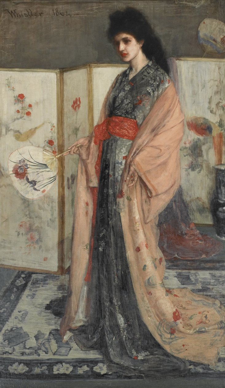 Porselen Ülkesinden Prenses 1863-65 (tuval üzerine yağlı boya) by James Abbott McNeill Whistler