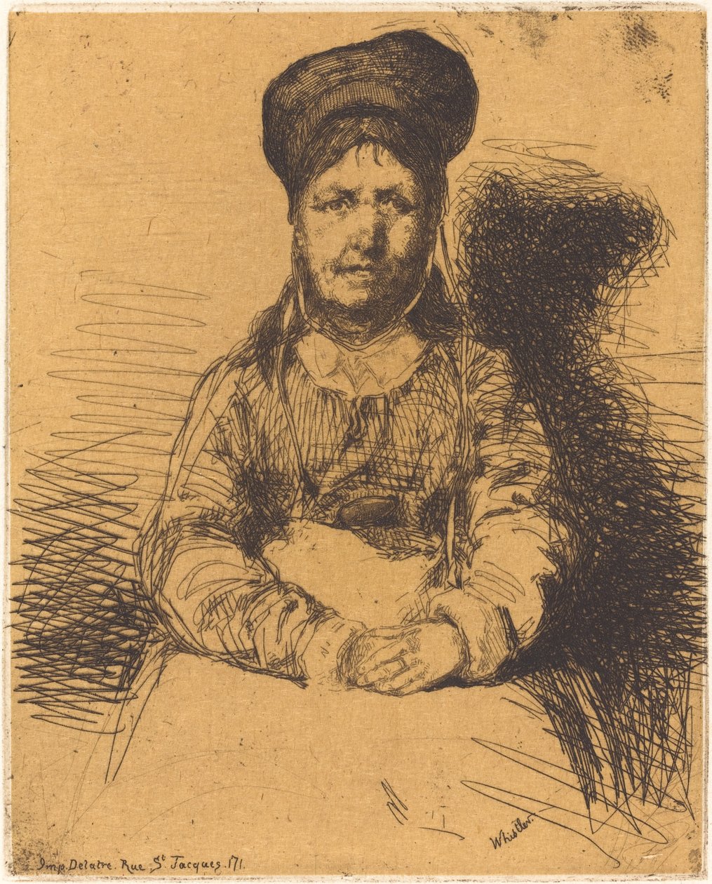 La Retameuse, 1858. by James Abbott McNeill Whistler