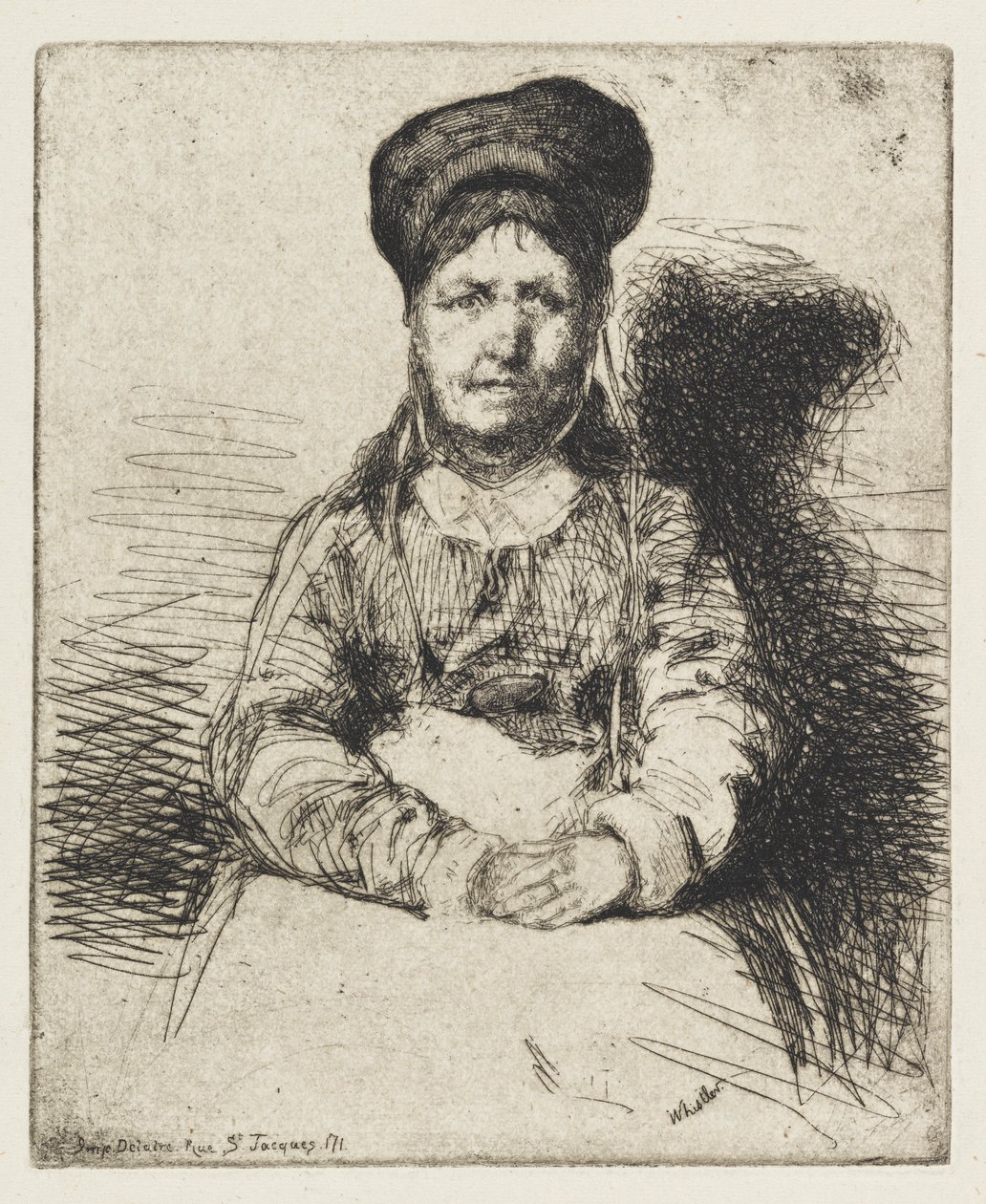 La Retameuse, 1858. by James Abbott McNeill Whistler