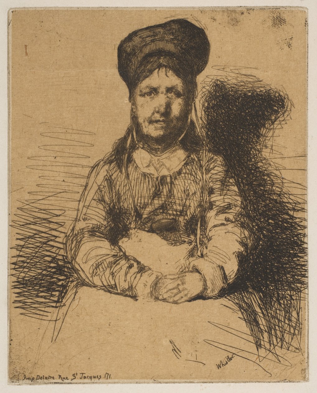 La Retameuse, 1858. by James Abbott McNeill Whistler