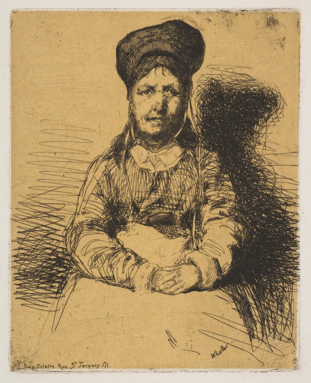 La Retameuse, 1858. by James Abbott McNeill Whistler