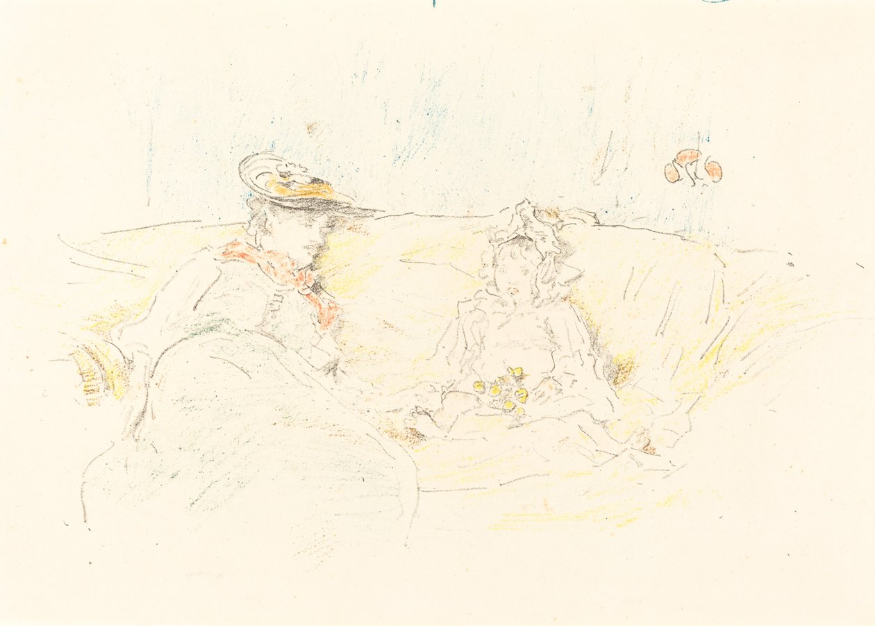 Hanım ve Çocuk, 1892. by James Abbott McNeill Whistler