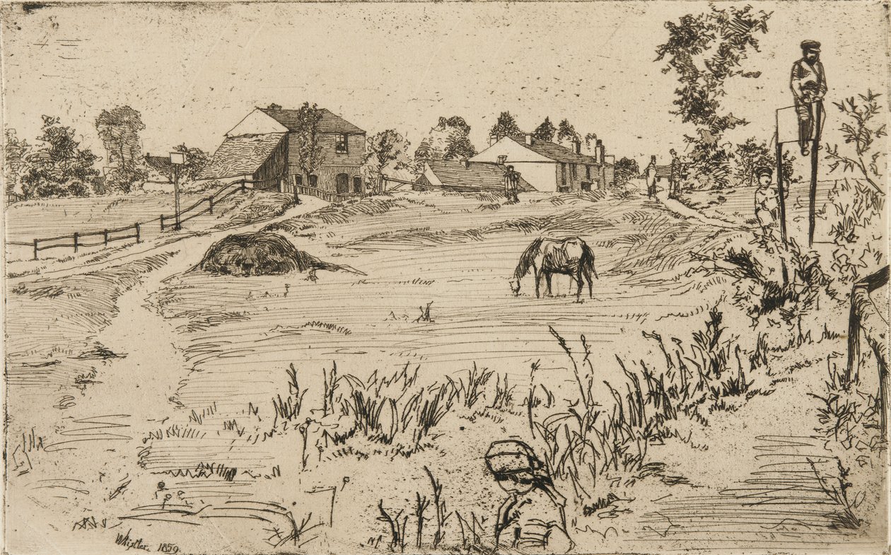 Atlı Manzara, 1859. by James Abbott McNeill Whistler