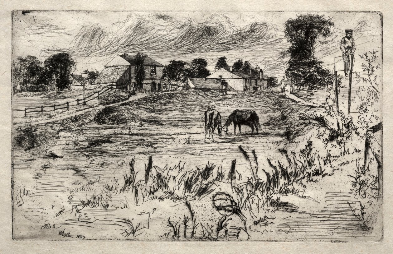 Atlı Manzara, 1859. by James Abbott McNeill Whistler