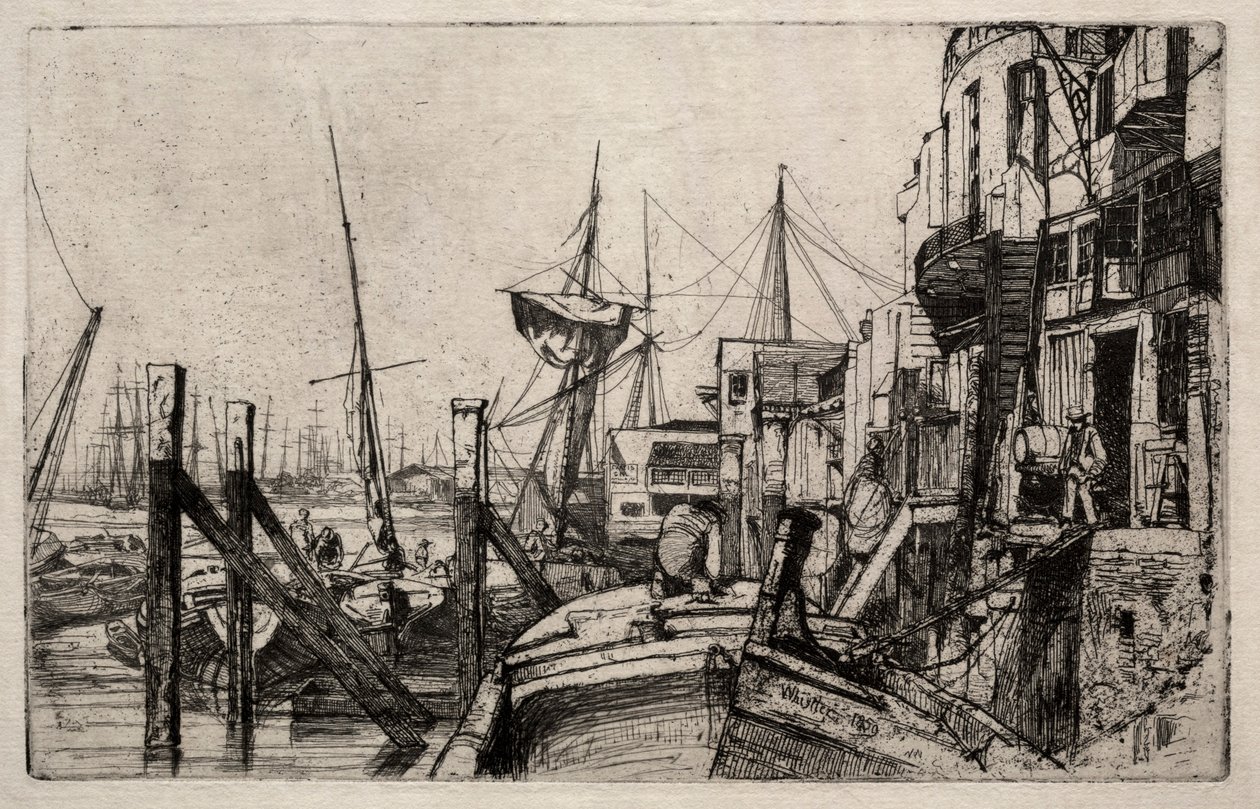Kireçhane, 1859. by James Abbott McNeill Whistler