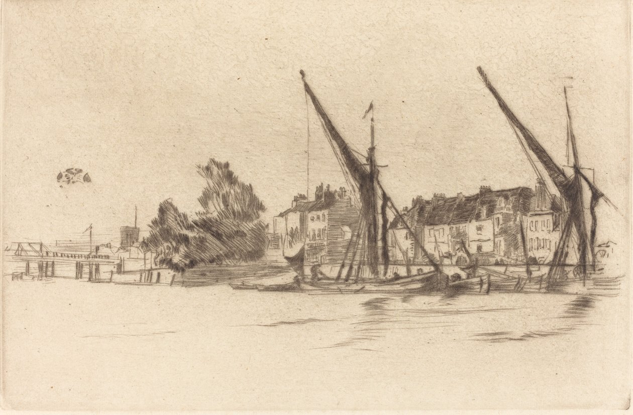 Lindsey Evleri, 1877. by James Abbott McNeill Whistler