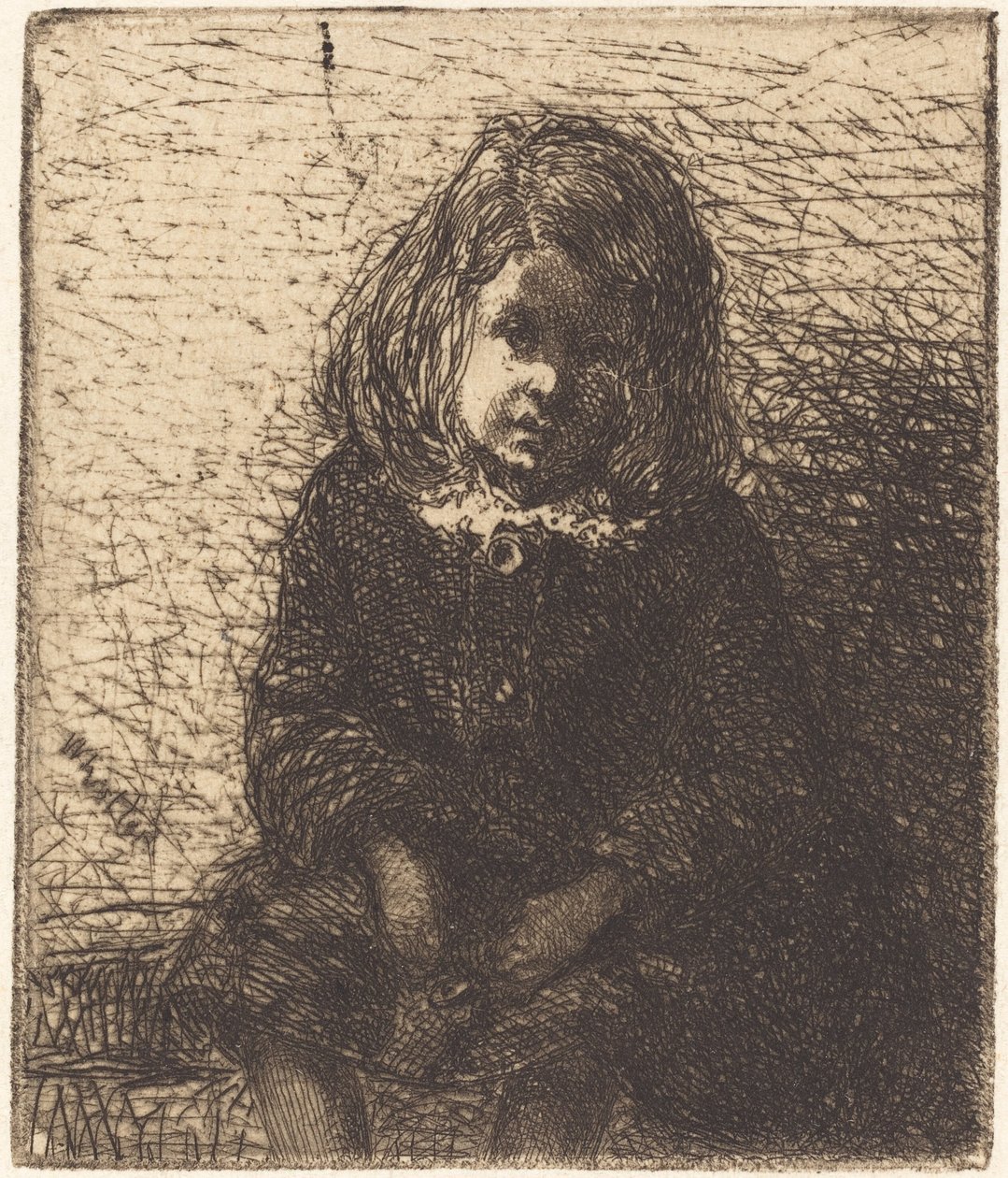 Küçük Arthur, c. 18571858. by James Abbott McNeill Whistler