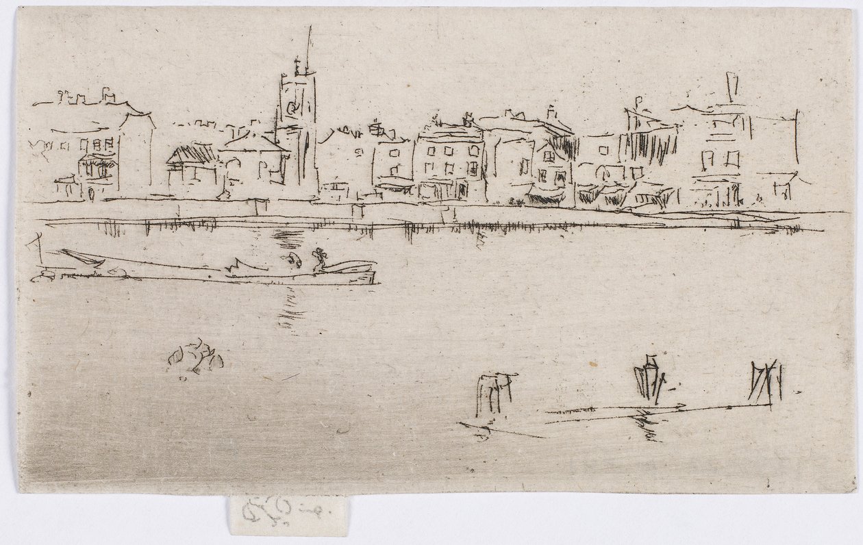 Küçük Chelsea Anıtı, 1887. by James Abbott McNeill Whistler