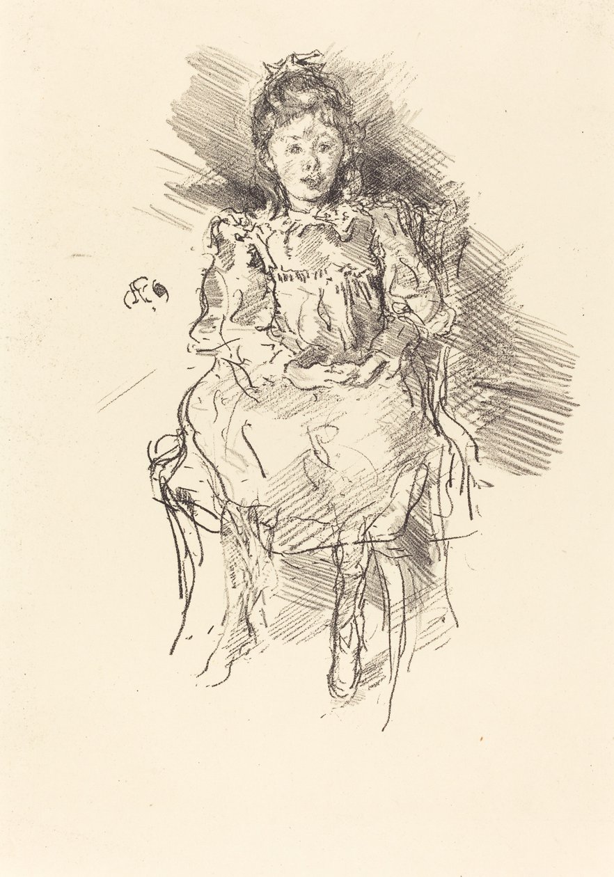 Küçük Dorothy, 1896. by James Abbott McNeill Whistler